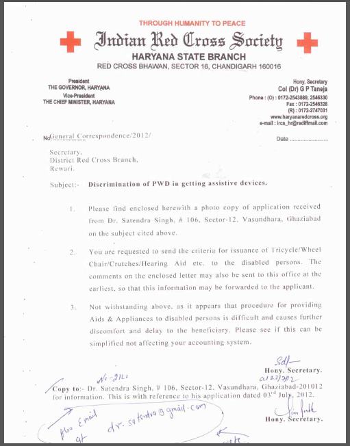 Discrimination of PwD's in getting assistive devices